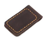 Homoyoyo Clip Fermasoldi Vintage Pelle Segnalibro Elegante con Custodia Organizer per Handmade Cucita Mano Supporto Carte e Contanti Sicuro per