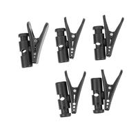 Homoyoyo Clip per Cuffie e Microfono Nera, Set da 5 Pezzi, Morsetti per Cavi Auricolari Multiuso Resistenti, Supporti Portatili per Fissaggio su Superfici Verticali e Orizzontali,