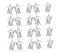 Homoyoyo Clip Per Mensole in Acciaio Inox 304 Per Frigorifero e Congelatore, Ganci Di Supporto Resistenti 1,5 Mm Spessore, Set Da 20 Pezzi Per Uso Domestico e Industriale