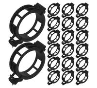 Homoyoyo Clip per Piante da Giardino e Orchidee 100 Pezzi, Supporto per Pomodori e Piante Rampicanti, Clip Robuste Nere per Fissaggio e Sostegno Steli e Gambi in Orto e Balcone