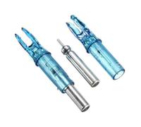 Homoyoyo Cocche Frecce LED 6,2mm Batterie, 12 Pezzi per Arco Composto | ABS Verde e Blu, per Tiro al Bersaglio e Uso in Scarsa Luce, Tracciamento Continuo