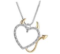 Homoyoyo Collana Con Strass D'Amore Girocollo Per Ragazze Collana Gotica Collana Con Ciondolo Diavolo Collana Femminile Collane A Catena Per Donne Catena A Cuore Per Il Collo