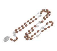 Homoyoyo Collana Legno con Beads per Collana Religiosa per Preghiere e Cerimonie Accessorio e Versatile per Ogni Occasione