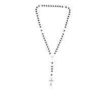 Homoyoyo collana rosario nera pearl necklace collana di Gesù collana di perline rosario collana crocifisso uomo arredamento della stanza spirituale collana crocifisso donna lega