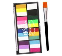 Homoyoyo Colori Water Soluble Veloce Asciugatura Resistente e Flessibile Kit Portatile per Body Painting e Feste
