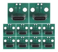Homoyoyo Connettore USB C Femmina 6 Pin Pcb Supporto Modulo, Scheda Convertitore Type-c per Trasmissione Dati Stabile, Set da 10 Pezzi per Uso Industriale e Domestico