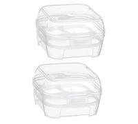 Homoyoyo Contenitore per Uova Portatile in Organizer da e Frigorifero Protezione Antisfondamento per 4 Uova per Picnic e Attività