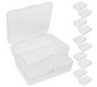 Homoyoyo Contenitore Trasparente per Pastelli con Coperchio Set Impilabile da 24 Pezzi in Plastica Riutilizzabile Organizer Portaoggetti per Scuola e Materiale Scolastico