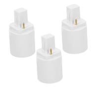 Homoyoyo Convertitore Per Portalampada Adattatore Lampadina G24d a E27 2 Pin Per Led, Compatibile Uso Domestico, Ufficio e Negozio, Confezione Da 3 Pezzi