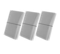Homoyoyo Copertina Trasparente in Pvc A6 per Planner e Quaderni, Set da 3 Pezzi con Raccoglitore Morbido ad Anelli Rotondi, Organizer Pratico per Ufficio, Scuola e Gestione Budget