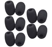 Homoyoyo Copertura Antivento per Microfono Mini Spugna 10 Pezzi, Accessori Coprimicrofono Compatibili Microfoni a Bavero per Conferenze, Didattica e Uso Orale
