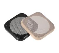 Homoyoyo Copertura Rete in Auto la Pezzi per Altoparlante 2 e Quadrata Plastico Protettiva Semplice ed Elegante che Previene Allentamenti Prolunga Durata del Diffusore