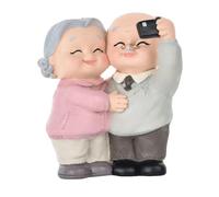 Homoyoyo Coppia Anziani Figure Della Torta Nonni Vecchie Coppie Figure Torta Nonna Nonno Desktop Ornamento Per Anniversario Festa Decorazione