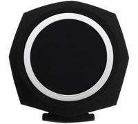 Homoyoyo Copri Spugna per Microfono Nero Leggero Isolamento Acustico per Ridurre Interferenze e Riflessioni, per Registrazione Indoor e Supporto a Pavimento