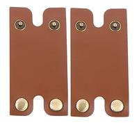 Homoyoyo Copri Testina Rasoio Manuale 2 Pezzi, Custodia Protettiva in Ecopelle Marrone, Rivestimento Antigraffio, Accessori per Rasoi, Protezione per Uso Quotidiano e Viaggi