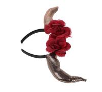 Homoyoyo Copricapo Con Corna Da Diavolo Halloween Bat Headband Cerchietto in Corno Di Bue Costumi Per La Testa Di Halloween Banca Del Drago Maschera Demone Corna Nere Tessuto