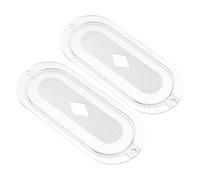 Homoyoyo Coprilampada Ellittico in Plastica per Cappa di Aspirazione Set 2 Pezzi Paralume Sostitutivo per Illuminazione Cucina Accessori per Ristoranti Hotel e Uso Domestico