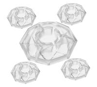 Homoyoyo Copripedale per Chitarra a Forma Diamante Cappuccio Protezione in per Effetti Compatibile da 10Mm 5 Pezzi