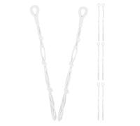 Homoyoyo Corda per Appendere le Piante in Cotone Macramè Bianca 8 Pezzi Estensione per Fioriera Sospesa Resistente All’Esterno Ganci Portavasi Regolabili per Piante da Interno ed Esterno