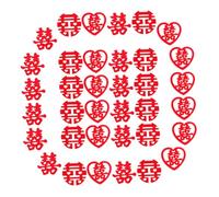 Homoyoyo Coriandoli Matrimonio Cinesi Parola Xi Non Tessuto Decorazioni Tradizionali da Tavolo e Letto Set 270 Pezzi per Festa Nuziale e Celebrazioni