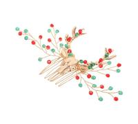 Homoyoyo Corna Di Renna Per Copricapo Fermaglio Per Capelli Natalizio in Cristalli Finti Accessorio Decorativo Per Acconciature Da Festa Per Donne e Ragazze