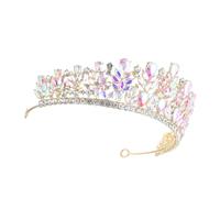 Homoyoyo Corona Da Sposa in Stile Barocco Strass e Cristallo Copricapo Per Feste Nuziali e Occasioni Speciali
