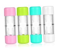 Homoyoyo Custodia Per Lenti a Contatto Rigide Rgp Set Da 4 Pezzi Multicolore Custodia Protettiva Compatta Per Conservazione Lenti Pratica Per Viaggi e Uso Quotidiano