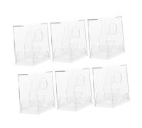 Homoyoyo Custodia Per Orologi Trasparente 6 Pezzi Set Scatola Per Imballaggio e Esposizione Orologi Leggera Base Stabile Per Ragazzo Ragazza e Adulti, Resistente a Polvere e Facile Da Smontare