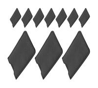 Homoyoyo Custodia per Pinzette e Pettine in Pelle PU Nera Set da 10 Pezzi Borsa Portautensili Compatta per Extension Ciglia e Trucco Custodia Protettiva Portatile per Viaggi e Uso