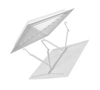 Homoyoyo Deflettore Aria per Condizionatore Quadrato 45x45 Cm Bianco, Deviatore Vento per Bocchette a Soffitto, Accessorio Compatibile per Condizionatori Centralizzati in Casa e Ufficio