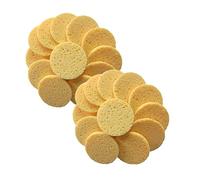Homoyoyo Dischetti Di Cotone Rotondi 20 Pezzi 60x8 Mm Spugnetta Viso in Cellulosa Per Pulizia Trucco Delicata Rimozione Grasso Quotidiana Pelle Sensibile Viaggio