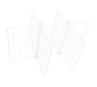 Homoyoyo Divisorio Frigorifero in Metallo Scomparti Organizer Resistente per Freezer e Dispensa Scaffale Separatore per Conservazione Ordinata di Carne Verdura e Snack Facile Installazione