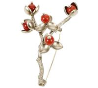 Homoyoyo Fermagli Per Spille Perni Decorazione Decorativo Spilla Per La Moda Femminile Ciondolo Smalto Spilla Smaltata a Bacca Rossa Non Spille Per Le Donne Signora Rame