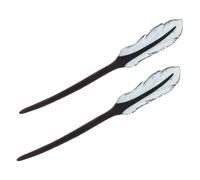 Homoyoyo Fermaglio per Chioma in Legno 2pezzi Design Cinese Raffinato e Contemporaneo Bastoncini per Acconciature Quotidiane