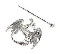 Homoyoyo Fermaglio Per in Lega Di Argento - Design Celtico Sirena - Accessorio Retrò Per Stile Creativo e Unico Ideale Per Cerimonie e Occasioni Speciali