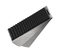 Homoyoyo Fermaporta a Cuneo in Acciaio Inox 304 Resistente, Fermo di Sicurezza per Porta Scorrevole e Garage, Impugnatura in Gomma Antiscivolo, per Uso Interno ed Esterno, Compatibile