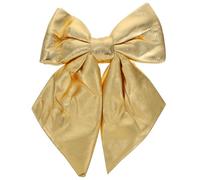 Homoyoyo Fiocco Natalizio Dorato 26X19 CM Decorazione per Alberi di Natale Ornamento Fai da Te per Ghirlande e Feste Puntale Leggero e Multiuso per Addobbi Natalizi