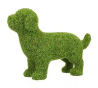 Homoyoyo Flocking Statuetta Cane Verde 1 Pezzo per Decorazione Esterna | Statuetta Cane, Aspetto Realistico e Stile Europeo, per Tavolo, Balcone, Giardino, Vetrina