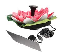 Homoyoyo Fontana Solare Galleggiante a Forma di Fiore da Giardino per Esterno Decorazione Acquatica Resistente e Pratica per Laghetti e Parchi Senza Batteria Design Antiruggine