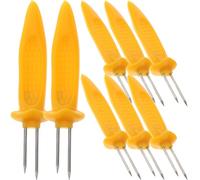 Homoyoyo Forchette per Pannocchia di Utensili Barbecue Resistenti e Facili da Pulire Set 12 in Inox e Plastica per Picnic e Attività All'aperto