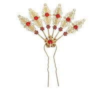 Homoyoyo Forcina per Capelli con Strass e Foglie in Metallo Accessori Retrò per Capelli da Donna Fermaglio per Acconciature da Cerimonia Stile Barocco per Hanfu e Eventi