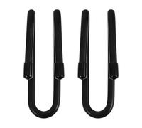 Homoyoyo Ganci da Parete per Tavola da Surf 2 Pezzi Neri Piastra Scorrevole, Supporto per Longboard e Casco, Montaggio Resistente per Esposizione e Deposito Indoor