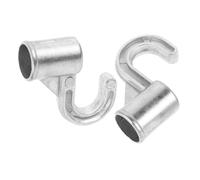 Homoyoyo Ganci per Asta Armadio in Lega di Alluminio 25 MM Set 2 Pezzi Supporto Resistente senza Foratura per Guardaroba Camera da Letto Grucce Salvaspazio per Ottimizzazione Spazio