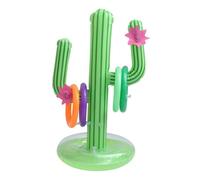 Homoyoyo Giocattolo Gonfiabile Cactus in PVC Resistente con Anelli da Lancio Decorazione Estiva per Spiaggia e Piscina Verde Simulato Materiale Sicuro e Durevole