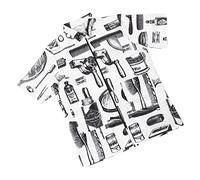 Homoyoyo Grembiule Parrucchiere Unisex a Maniche Corte Camice Lavoro Estetista Traspirante e Lavabile Indispensabile per Coloristi e Parrucchieri