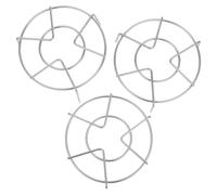 Homoyoyo Griglia per Vaporiera in Acciaio Inox 3 Pezzi, Supporto Tripode per Elettriche, Cestello Multifunzione per Cottura a Vapore di Uova, Alta Stabilità e Salvaspazio per Cucina