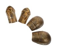 Homoyoyo Impostato costume da gladiatore braccio del soldato invernale costume greco ferri da gamba spallaccio sulla spalla artigianato per ragazzi plastica Light Brown