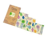 Homoyoyo Involucri Alimentari in Cotone Cerato Cera d Api 3 Pezzi per Conservare Frutta e Pane Freschi in Cucina o Ristorante Colore Casuale