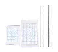 Homoyoyo Kit 4 Pezzi Strumenti per Argilla Polimerica Rullo Acrilico Tavola per Scultura in Ceramica e Piastra di Pressione Set Leggero e Portatile per Modellazione e Lavori Manuali