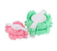 Homoyoyo Kit Creatore di Pompon a Forma di Cuore 2 Pezzi in Plastica Set per Lavorare a Maglia e Uncinetto Strumento per Fare Palline di Lana Artigianali per Lavoretti Fai da Te e